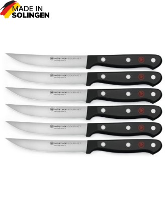 WUSTHOF Set de 6 cutite pentru friptura, 12 cm, Gourmet